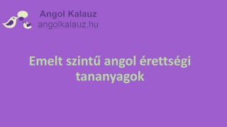 Emelt szintű érettségi felkészítő